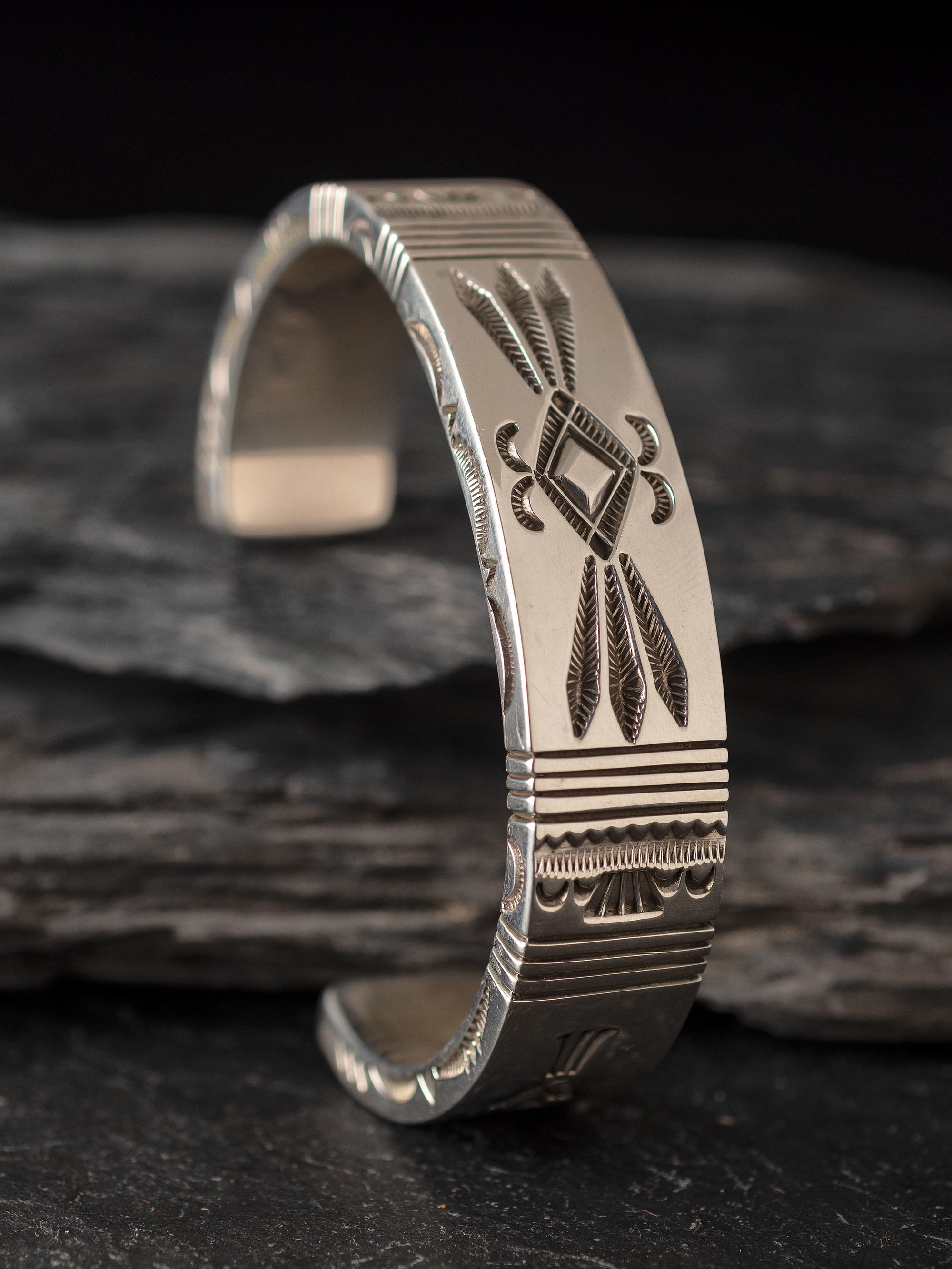 Heavy Sterling Silver Men's Cuff Bracelet