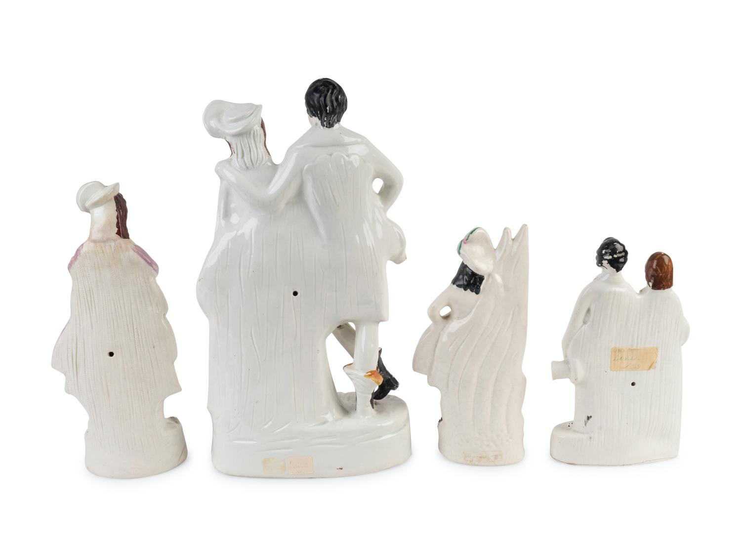 A Group of Four Staffordshire Figures — 19TH CENTURY