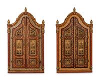 A Pair of Syrian Painted Doors