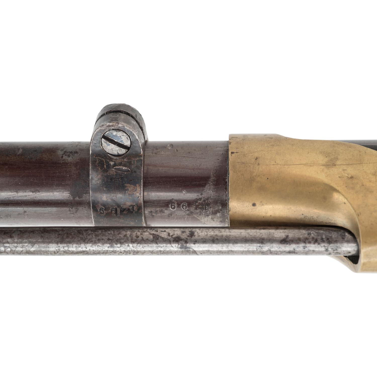 Colt Altered US Model 1841 Mississippi Rifle with Matching Numbered Bayonet Adapter Ring and White Buff Sling