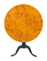 A George I Style Burlwood Tilt-Top Tea Table — 18TH/19TH CENTURY