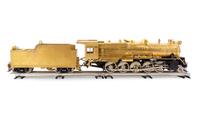 A KTM Brass O-Gauge 2-10-0 Locomotive and Tender