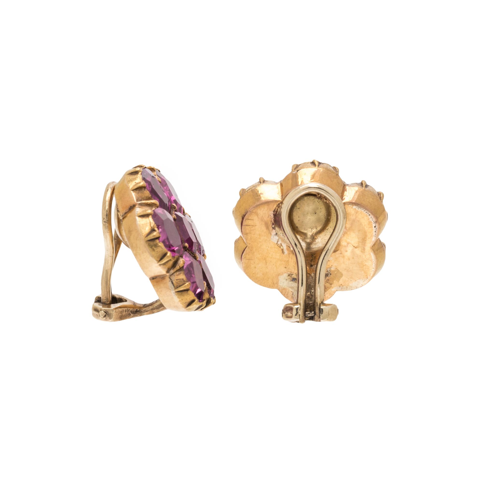 PINK SAPPHIRE EARCLIPS