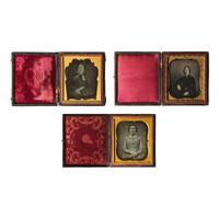[Early Photography] Group of 42 Sixth Plate Daguerreotypes of Women