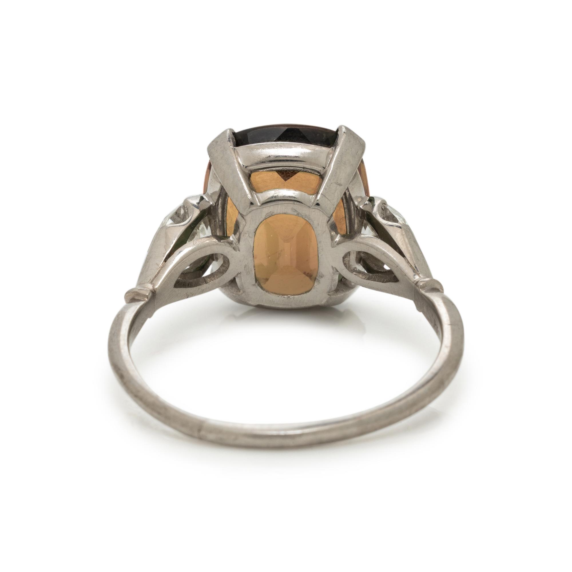 Alexandrite and Diamond Ring