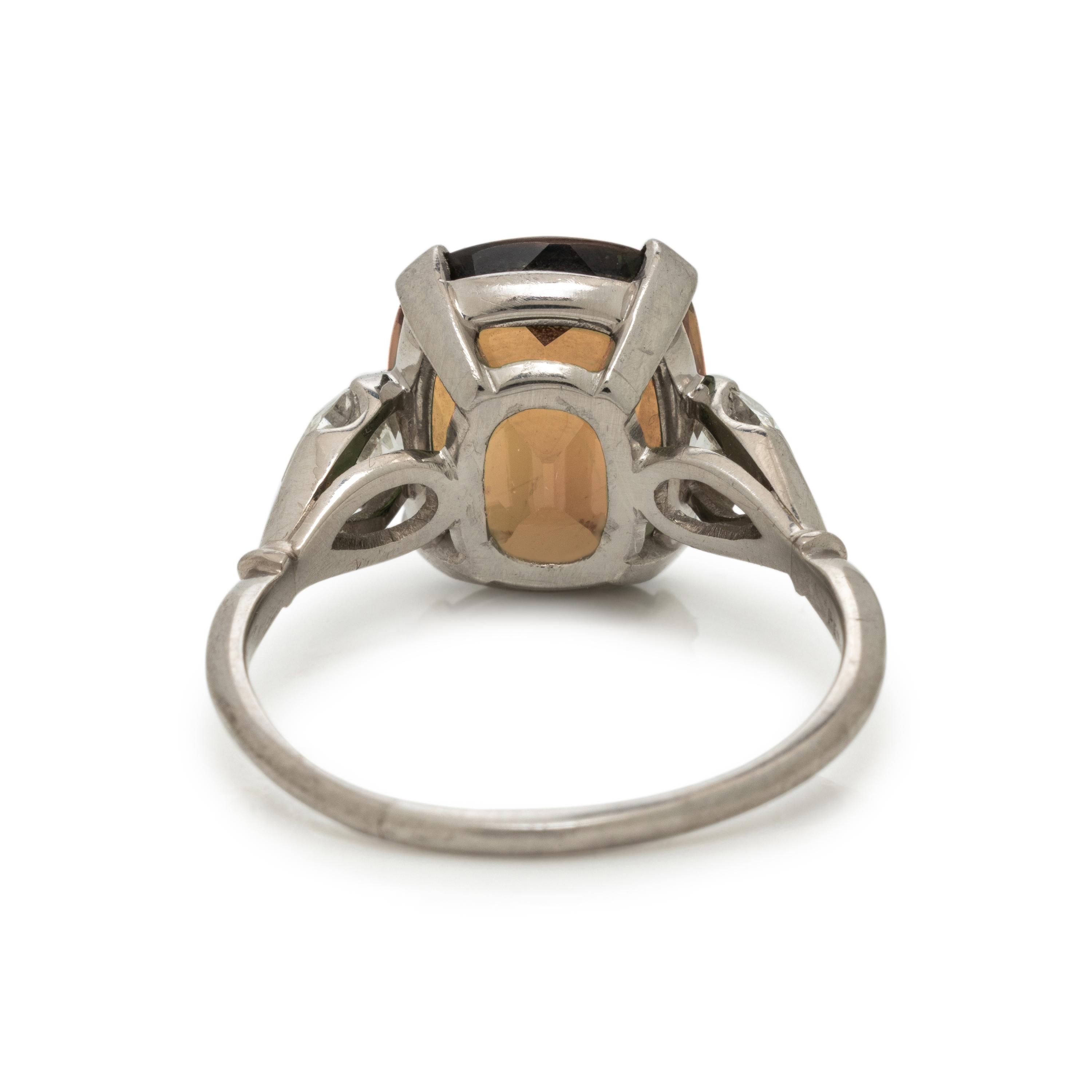 Alexandrite and Diamond Ring