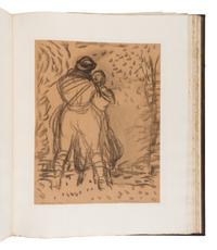 [ILLUSTRATION ART]. A finely bound album of 65 original WWI-era French illustrations in: La Grande Guerre par les artistes. Paris, ca 1915.