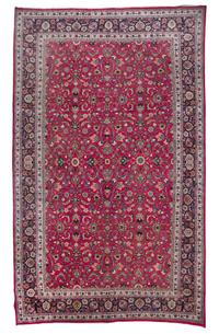 A Persian Mashed Wool Rug, 10 feet 2 inches x 15 feet 4 inches.