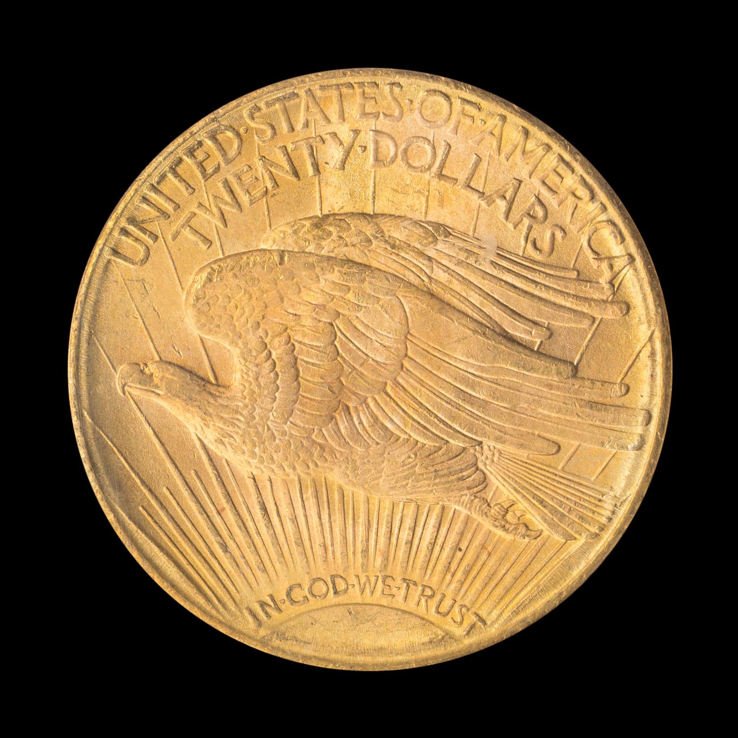 A United States 1922-S St. Gaudens $20 Gold Coin