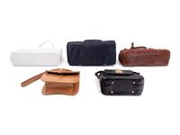 Five Designer Handbags: Two Kielselstein-Cord, One Prada, One Gucci, One Tommy Hilfiger