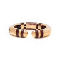 TIFFANY & CO., YELLOW GOLD AND CARNELIAN CUFF BRACELET