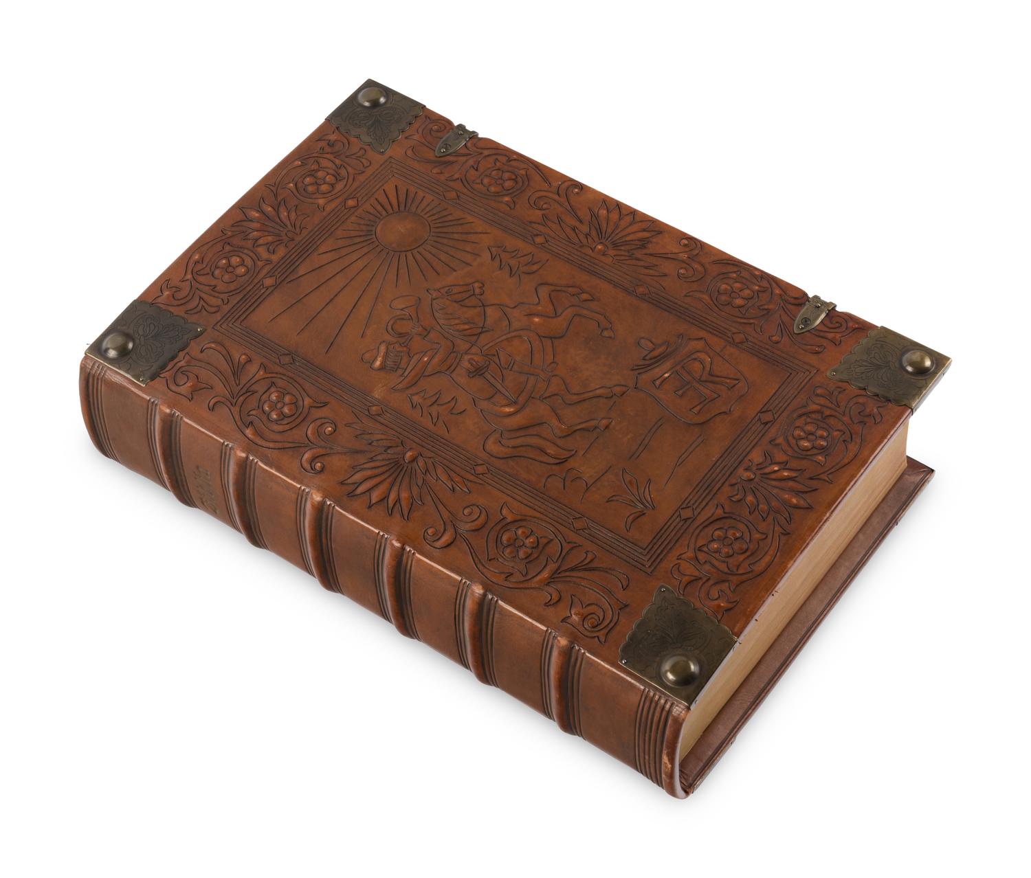 [BINDING - ERNST RÜCKERT]. LUTHER, Martin (1483-1586). Biblia, Das Ist: Die Gantze Heilige Schrift, Altes und Neues Testaments... Lüneburg: Sternischen Buchdruderen, 1750.
