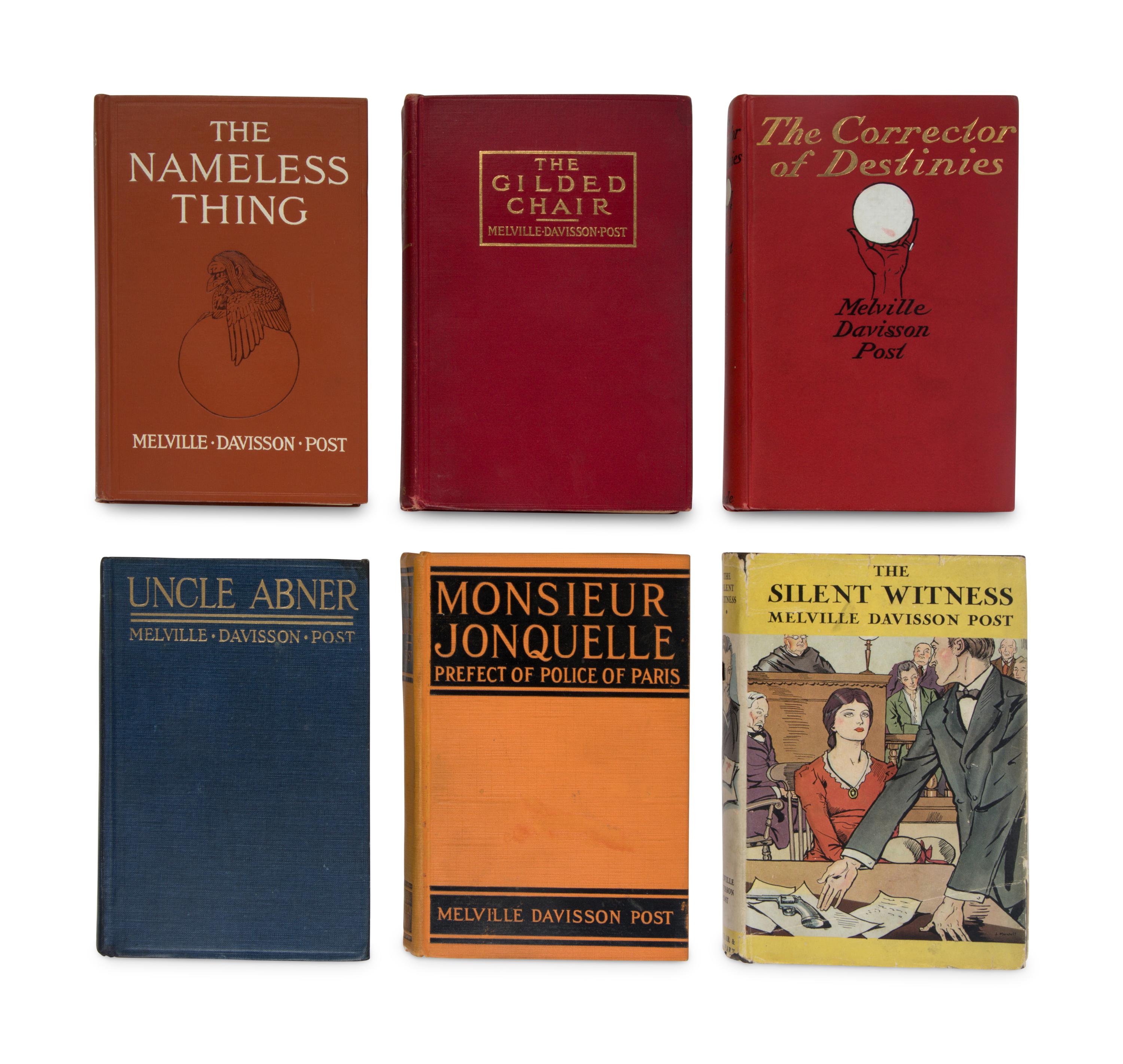 POST, Melville Davisson (1869-1930). A group of 6 FIRST EDITIONS, comprising: