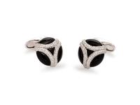 Onyx and Diamond Cufflinks