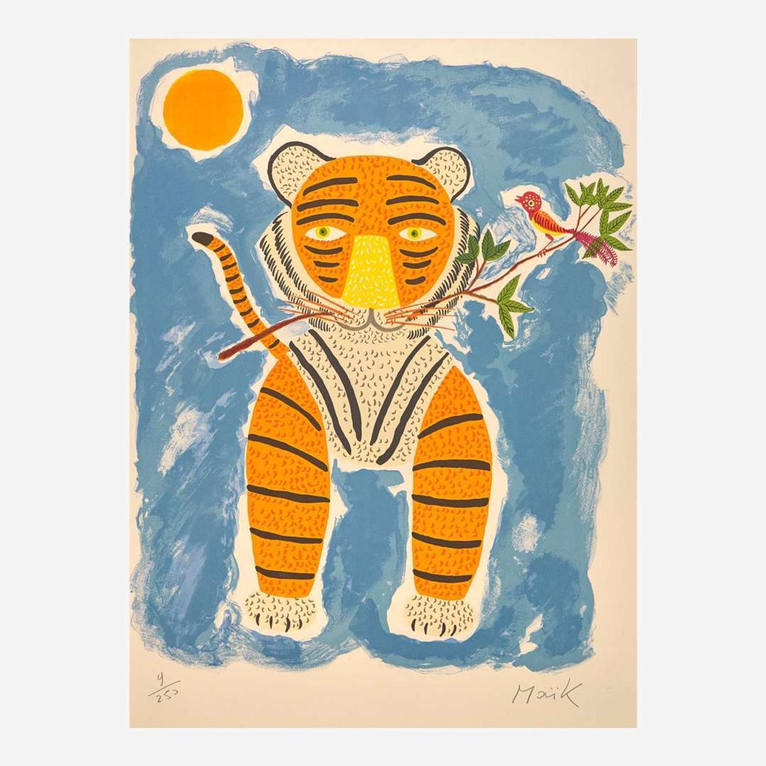 Henri Hecht Maïk (French, 1922-1993) Un Chant d’Oiseau