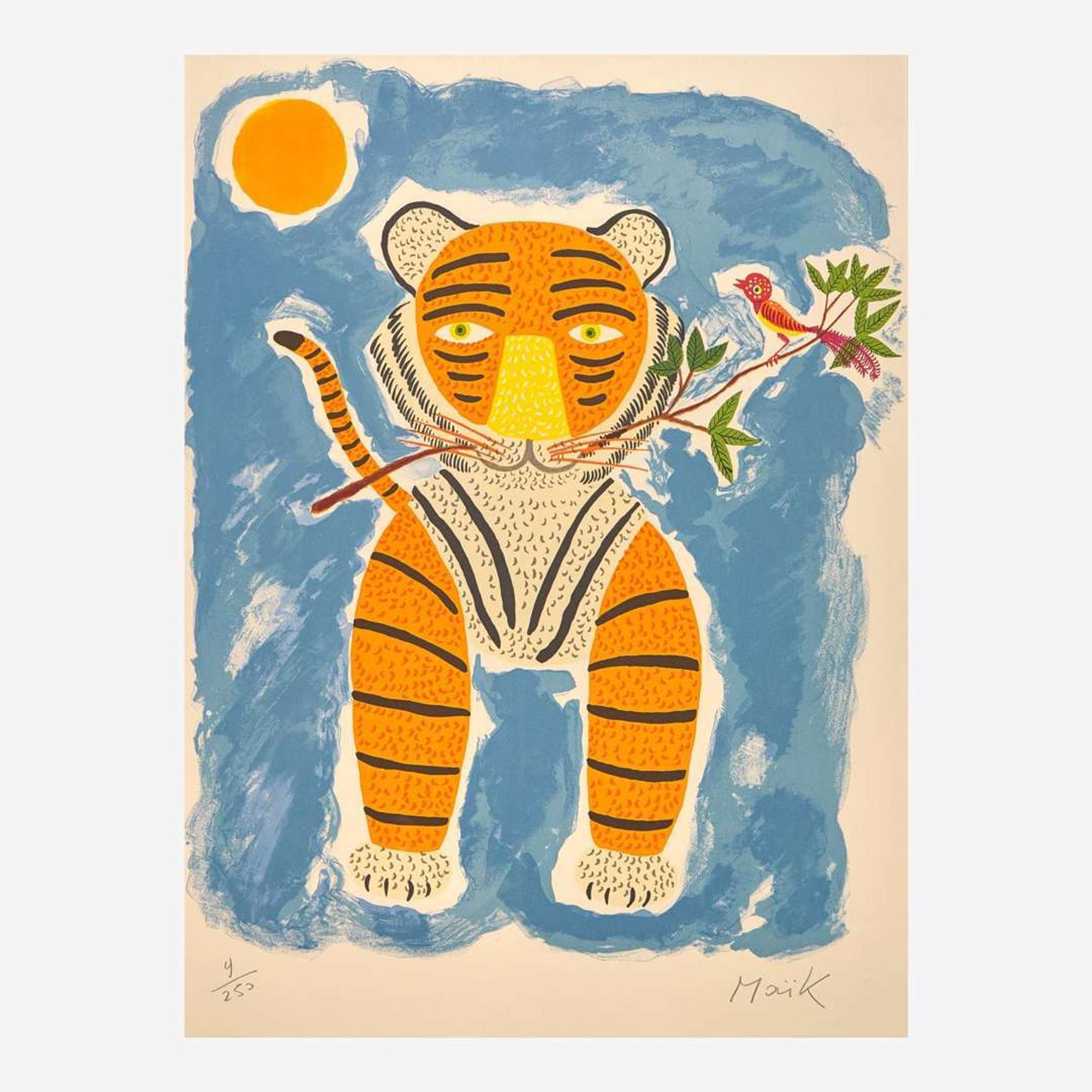 Henri Hecht Maïk (French, 1922-1993) Un Chant d’Oiseau