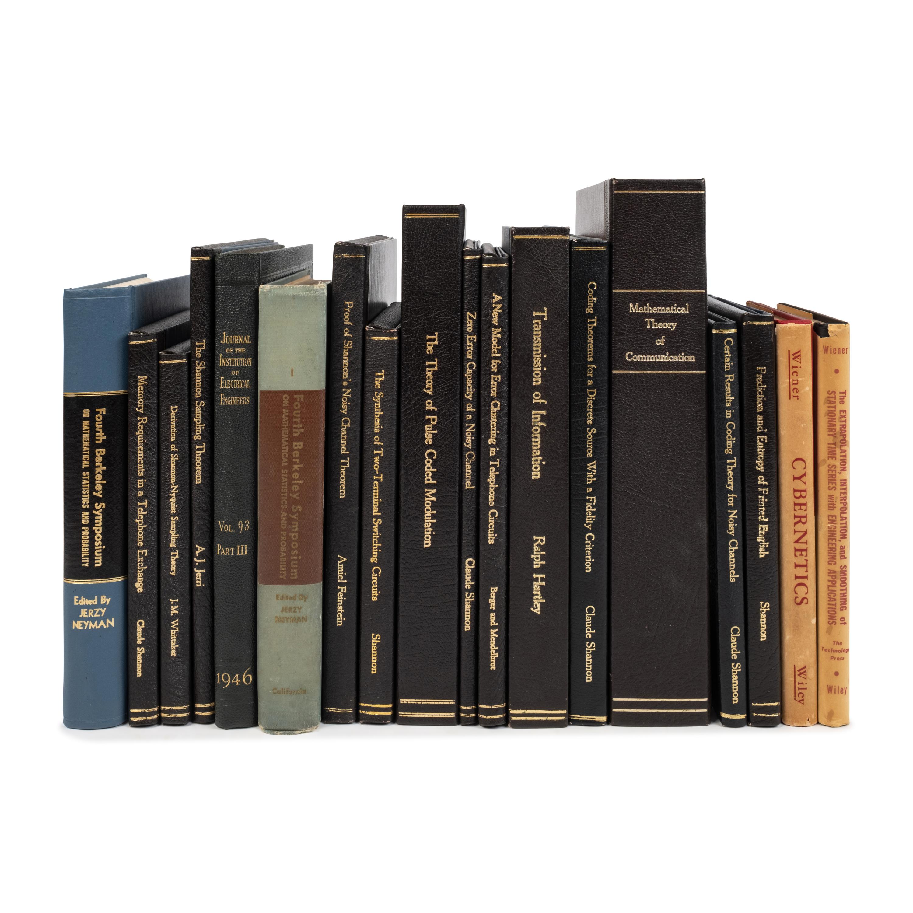 [Communications Theory]. A significant archive of works on communications theory, comprising foundational texts by leading mathematicians.