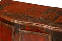 A Pair of Italian Painted Serpentine-Front Cabinets