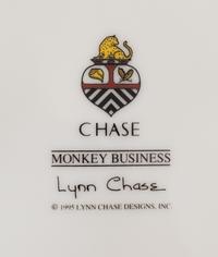 A Lynn Chase Monkey Business Porcelain Dinner Service