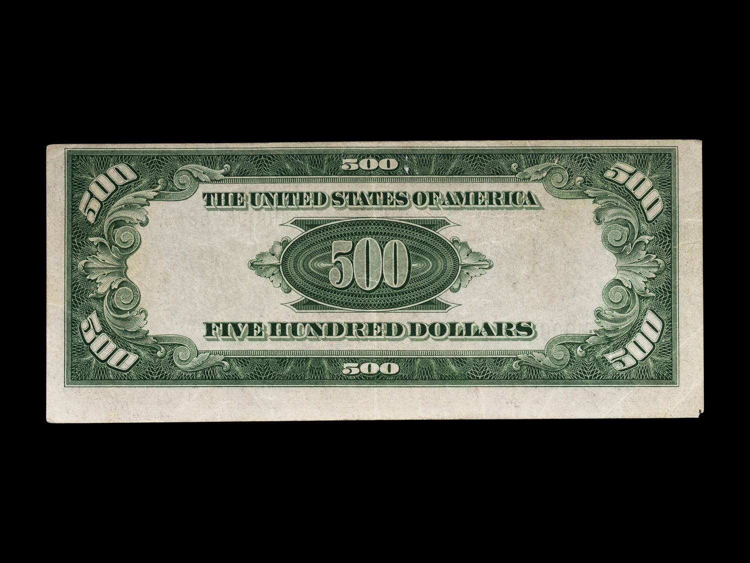 A Series 1934A $500 Federal Reserve Note