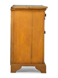A Country Yellow Painted Pine and Poplar Cupboard