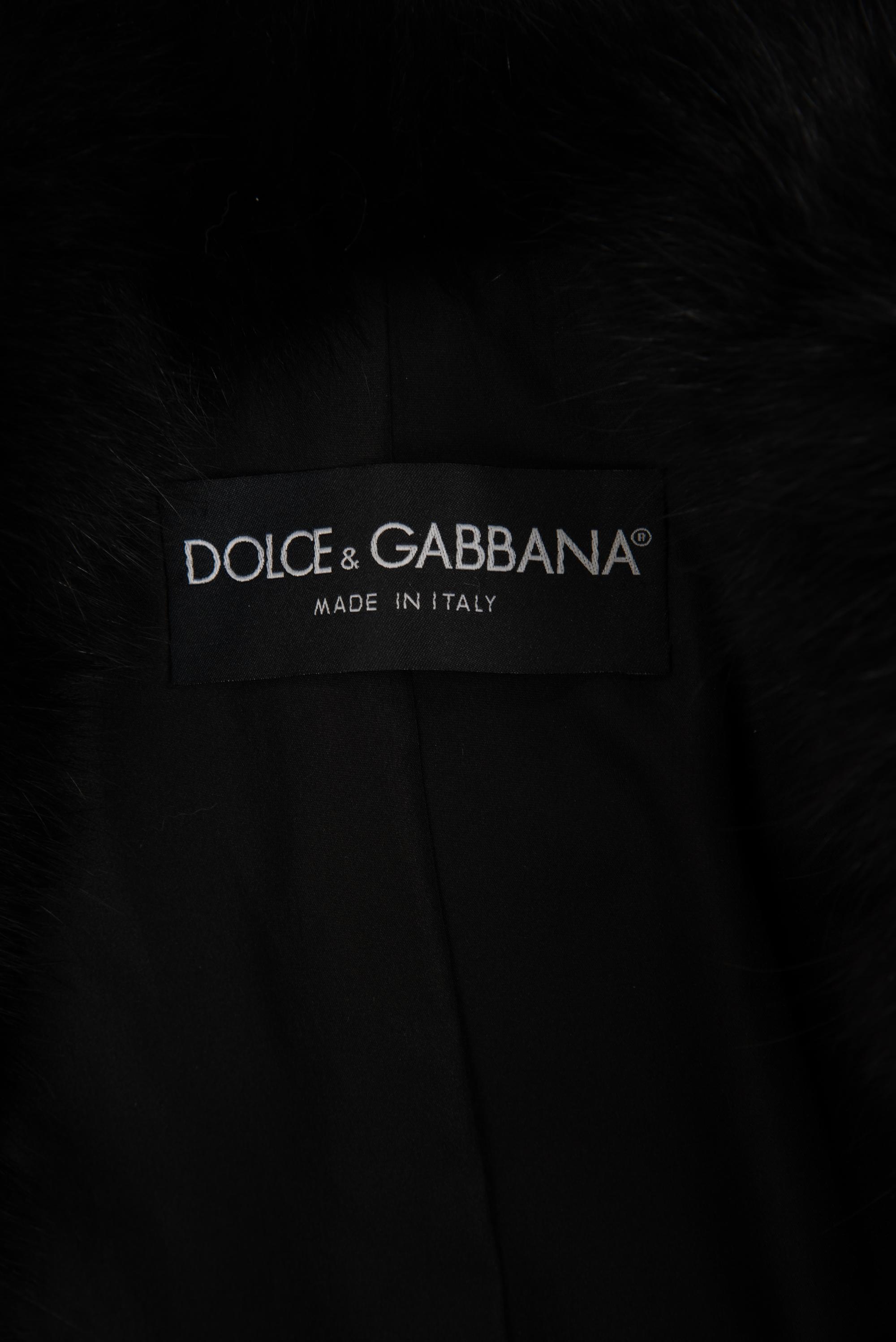 Dolce & Gabbana Fox Fur and Broadtail Jacket