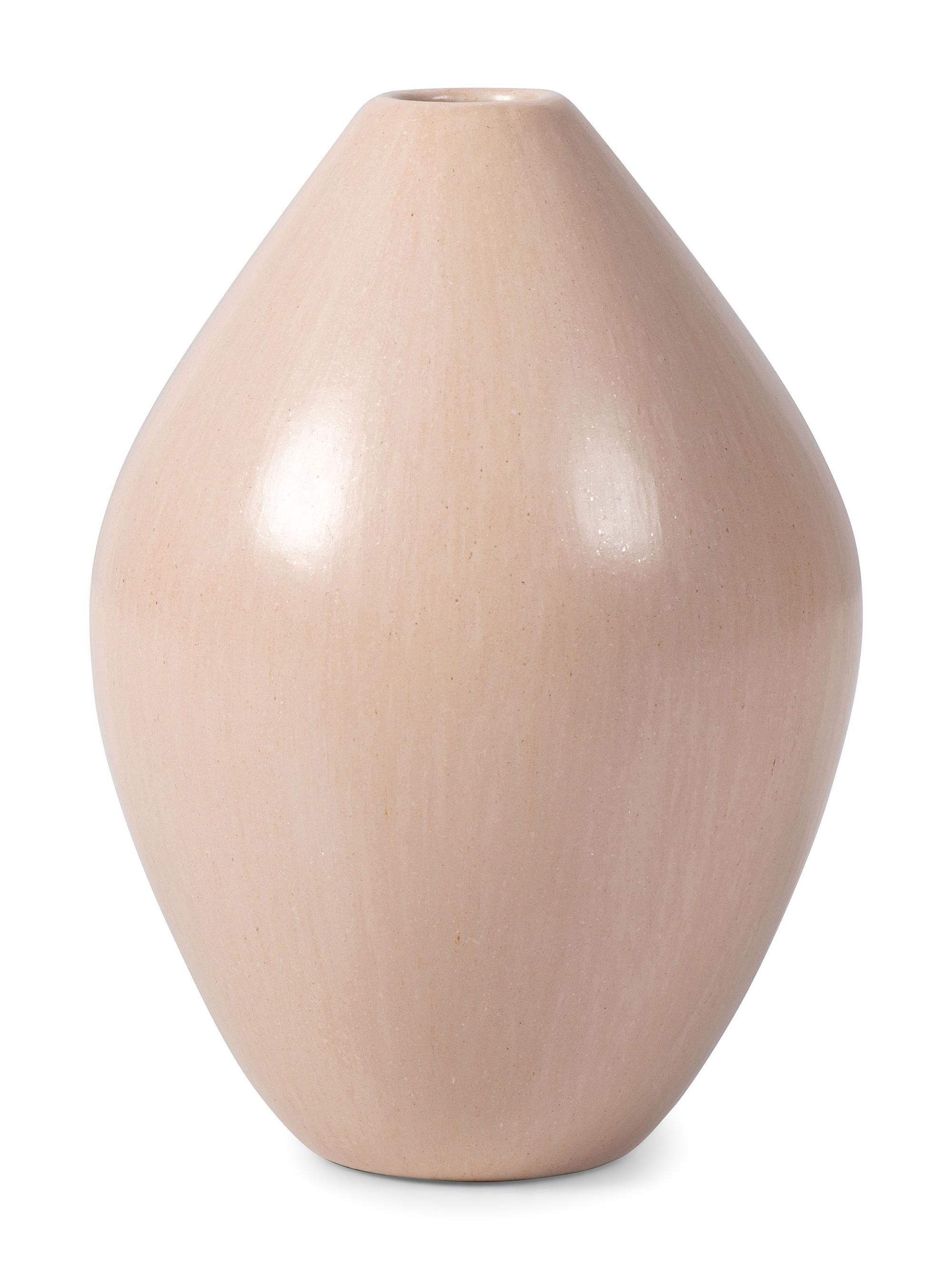 Buff Pottery Jar, with Repoussé Ears of Corn