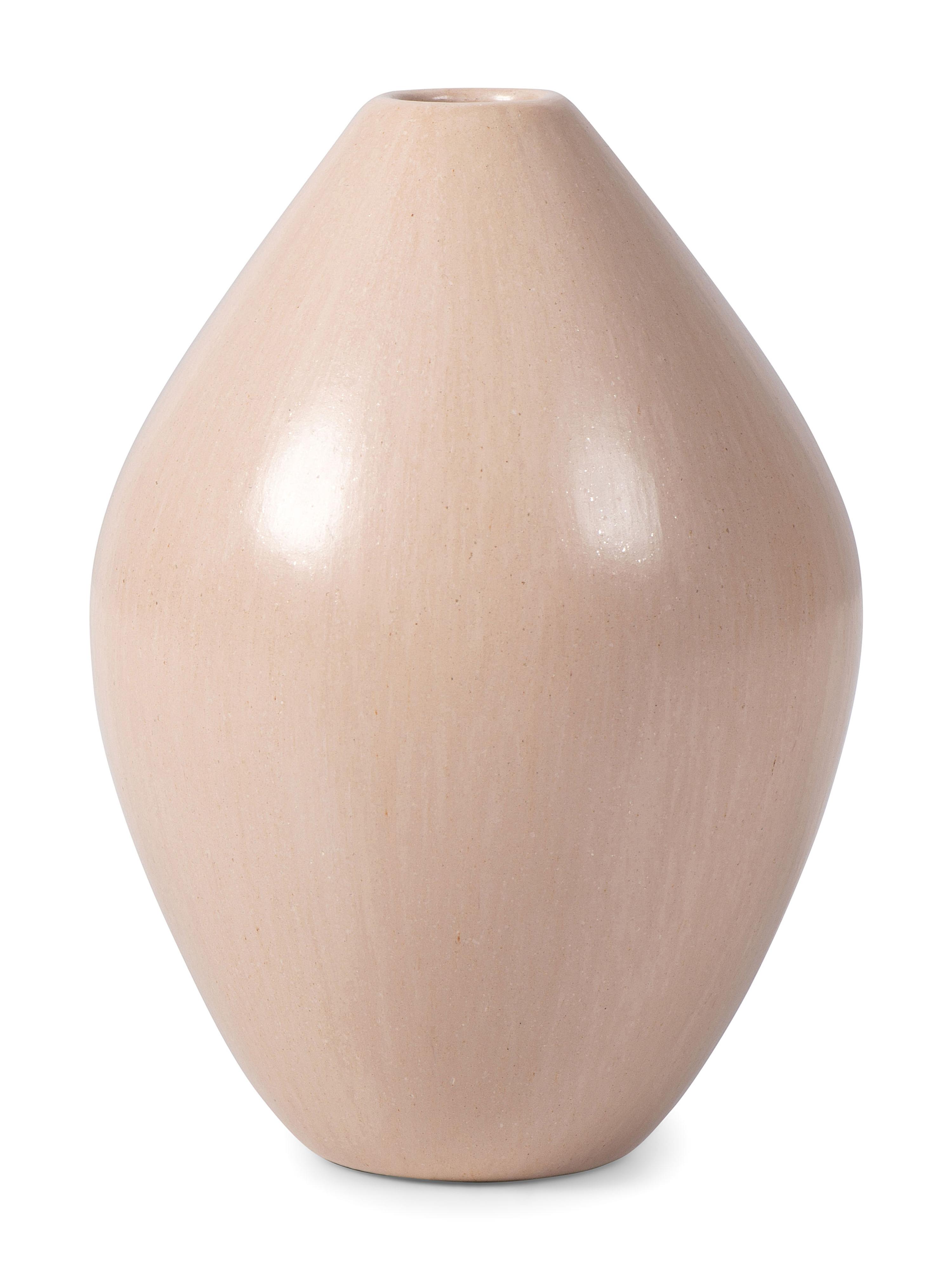 Buff Pottery Jar, with Repoussé Ears of Corn
