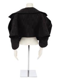 John Galliano Black Moiré 'Misia Diva' Cropped Jacket, Spring/Summer 1995