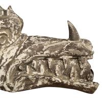 A Zinc Gargoyle Head 19" W x 6.5" D x 14.5" H — United States, 19th Century