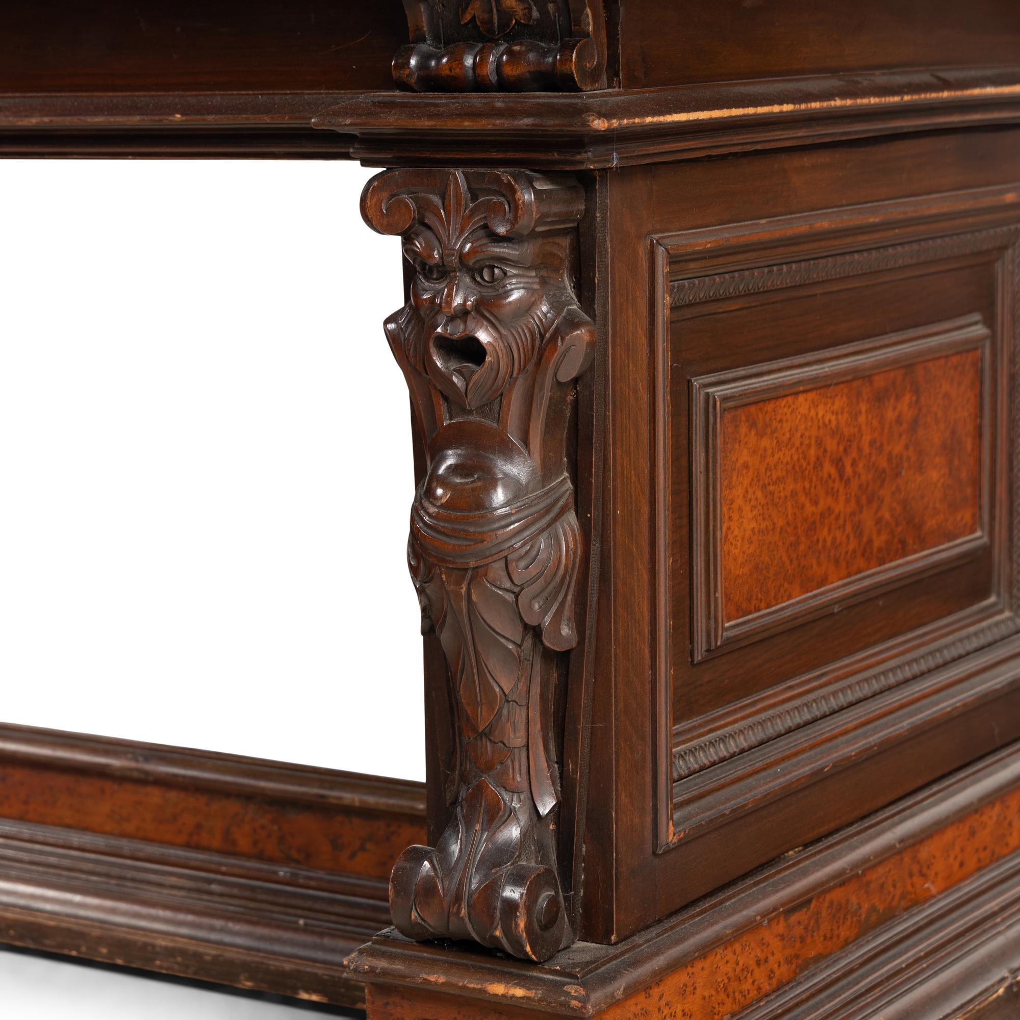 An Italian Walnut Library Table