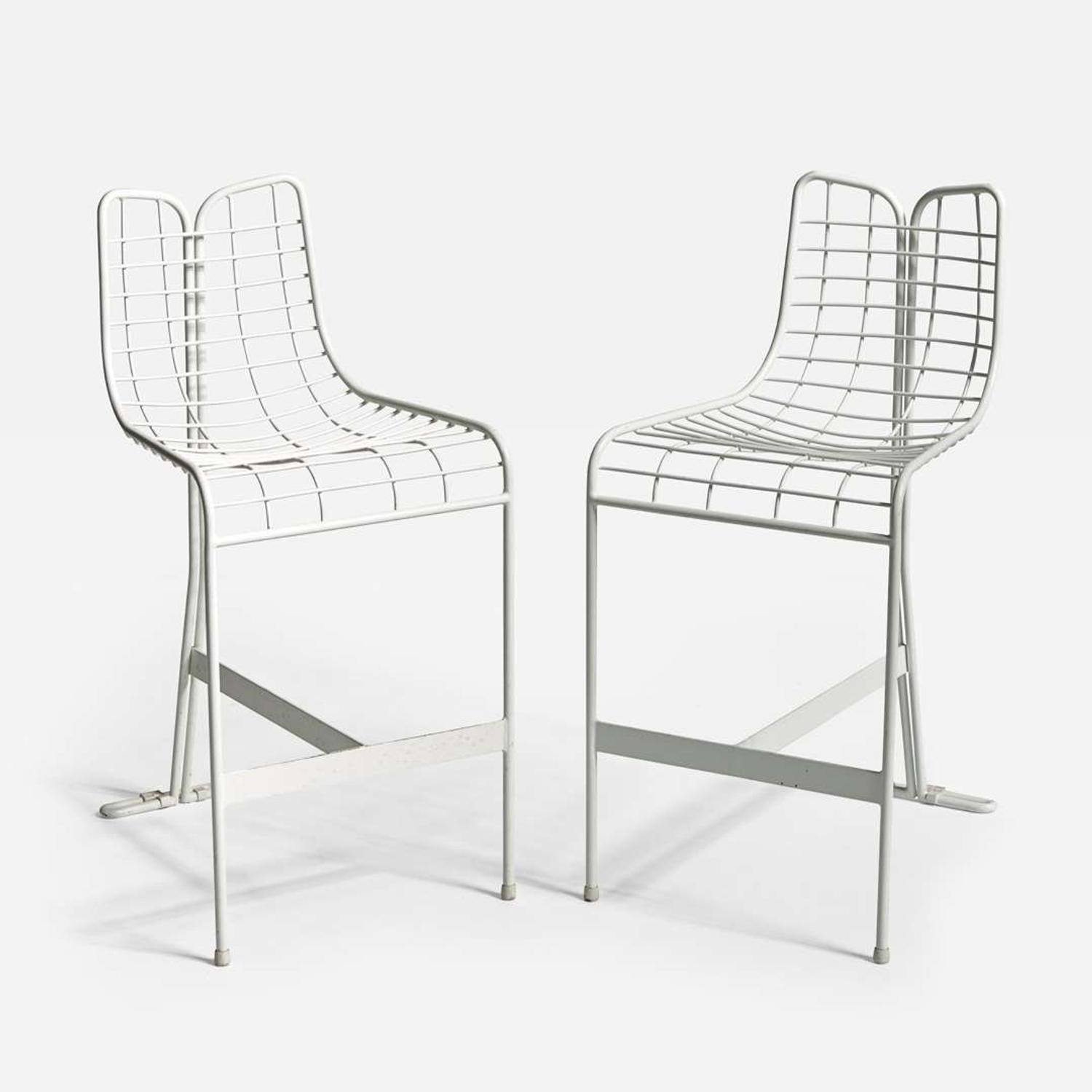 Vladimir Kagan (American, 1927-2016) Capricorn High Table and Two Stools, Vladimir Kagan Design Group, USA, designed 1958, the present lot circa 2009