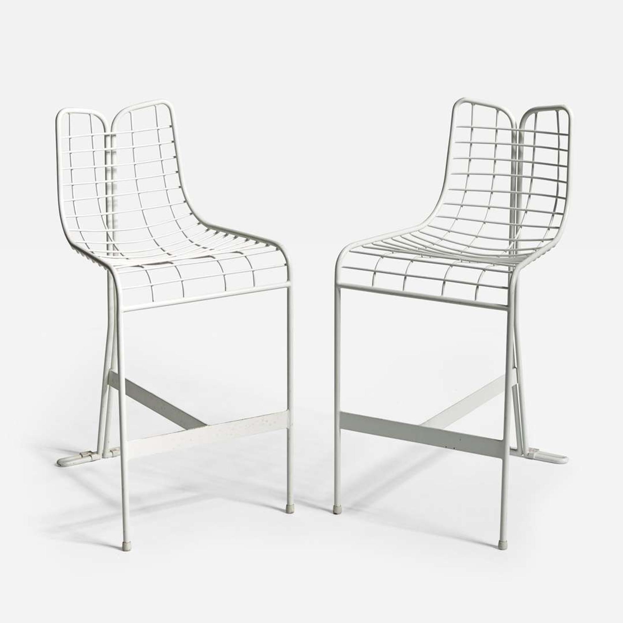 Vladimir Kagan (American, 1927-2016) Capricorn High Table and Two Stools, Vladimir Kagan Design Group, USA, designed 1958, the present lot circa 2009