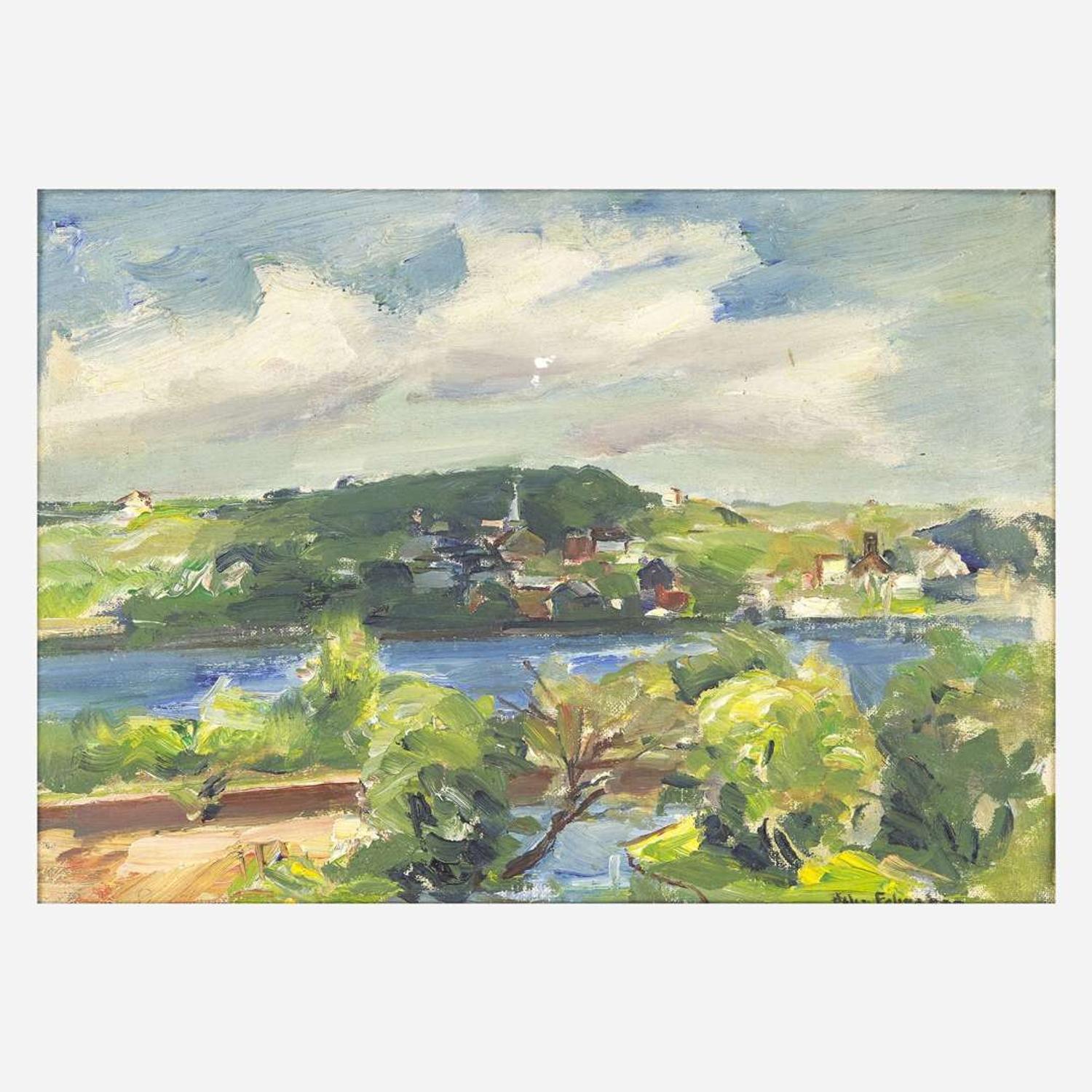 John Fulton Folinsbee (American, 1892–1972) New Hope from Lambertville