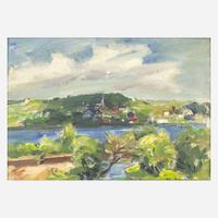 John Fulton Folinsbee (American, 1892–1972) New Hope from Lambertville