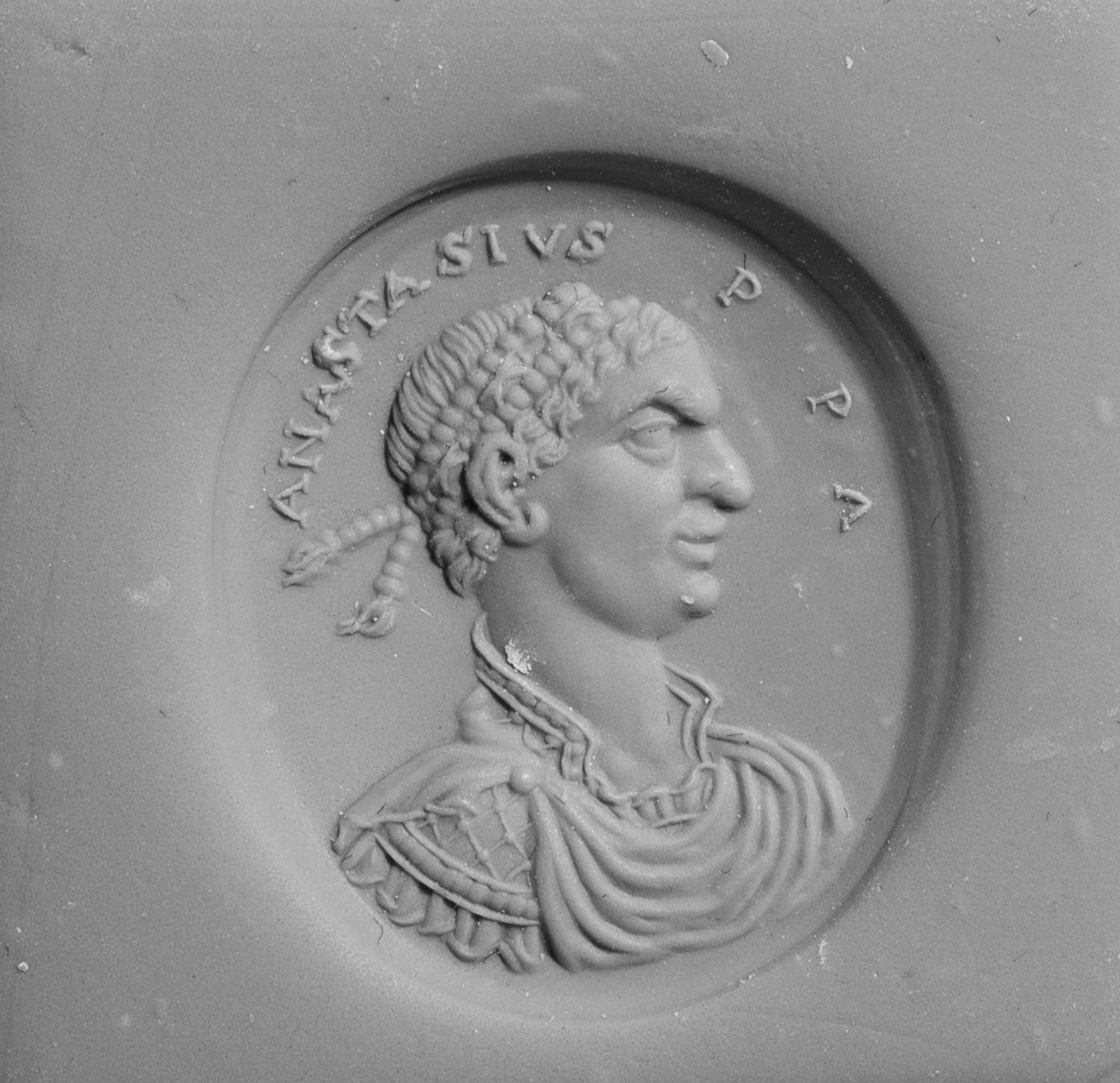 A Neoclassical Agate Intaglio with the Eastern Roman Emperor Anastasius I (431-518)