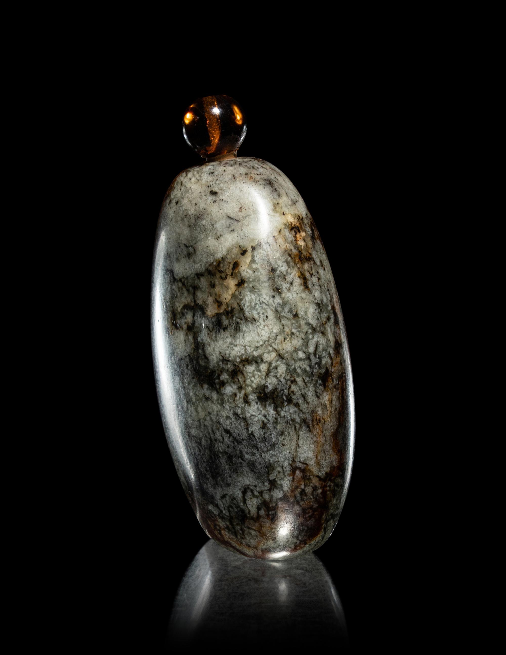Three Hardstone Snuff Bottles