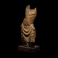 A Japanese Heian Wood Torso of a Guardian