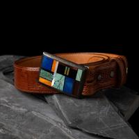 Navajo Multi-stone Inlay Belt Buckle
