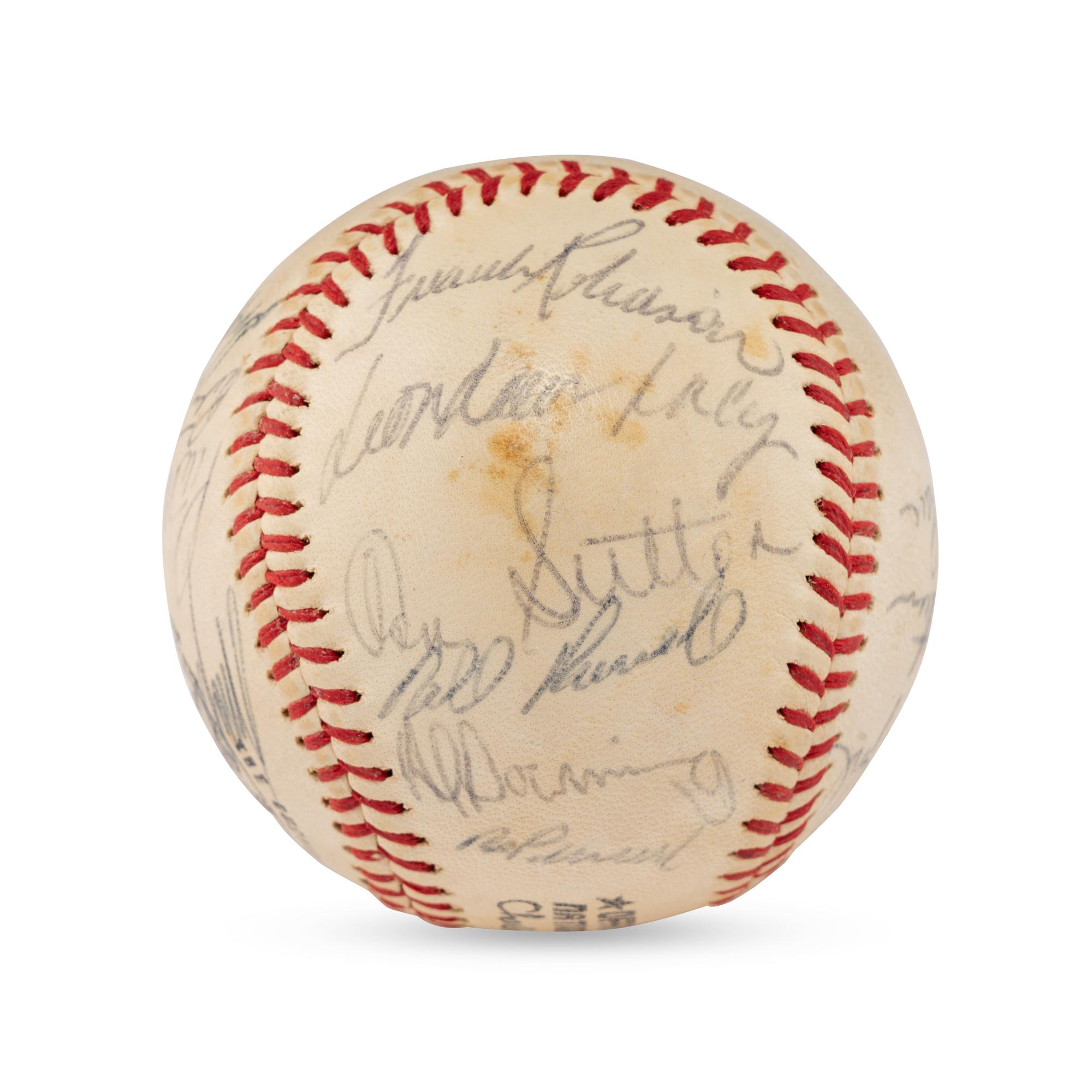 A 1972 Los Angeles Dodgers Team Signed Autograph Baseball (Beckett Authentication Services)