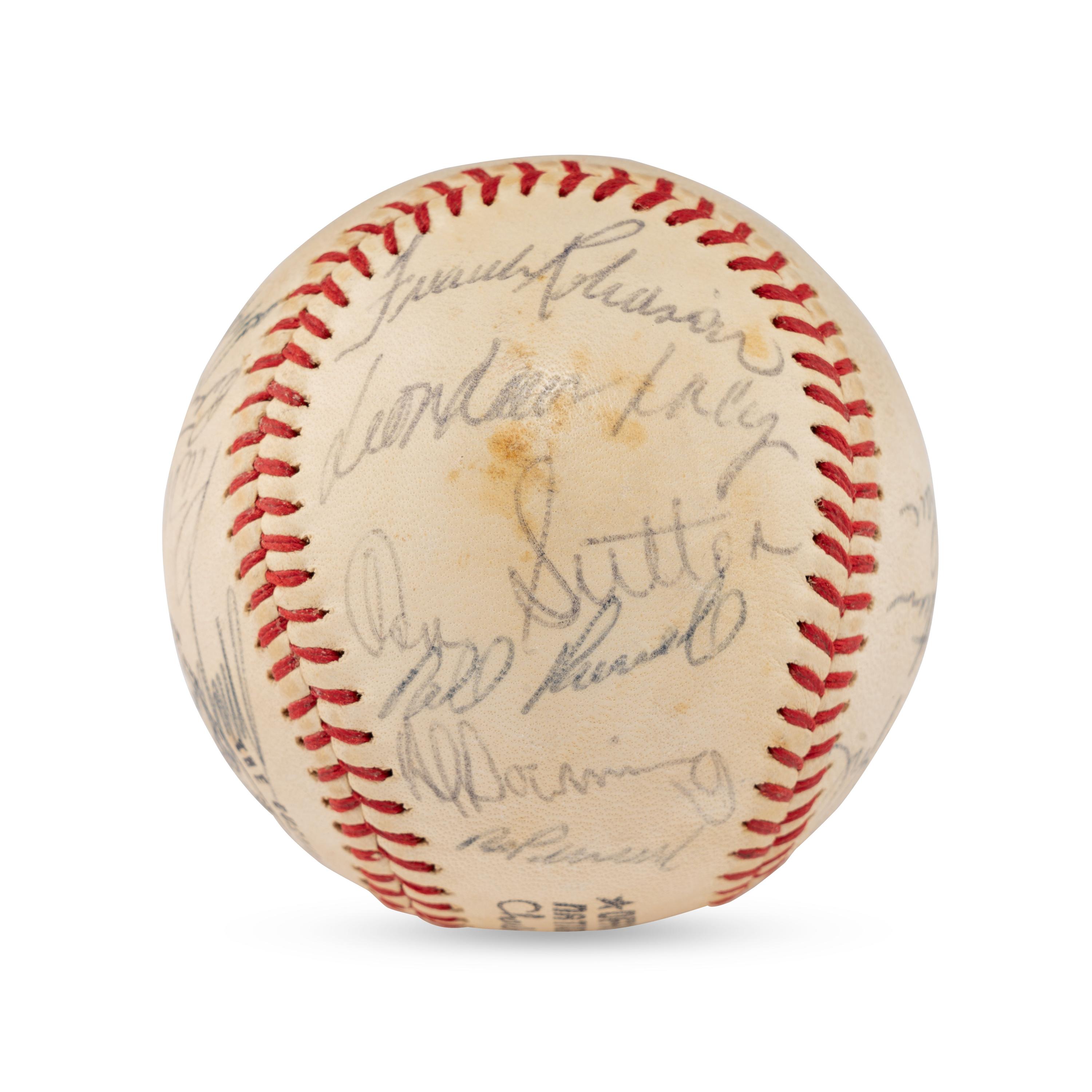 A 1972 Los Angeles Dodgers Team Signed Autograph Baseball (Beckett Authentication Services)