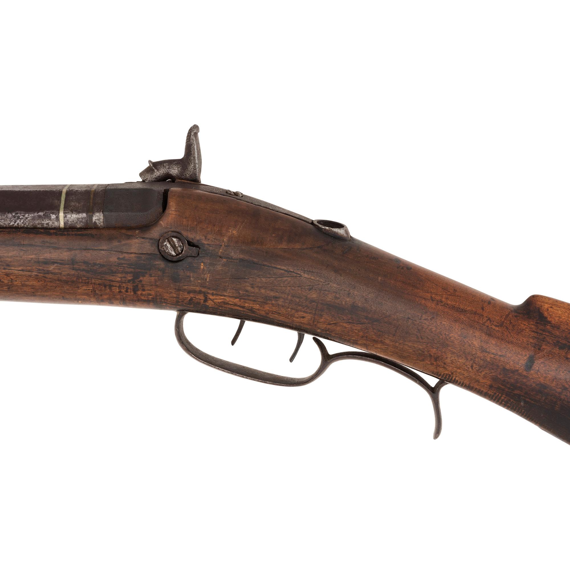 C. Curry Retailer Marked Leman Heavy Barrel Percussion Rifle