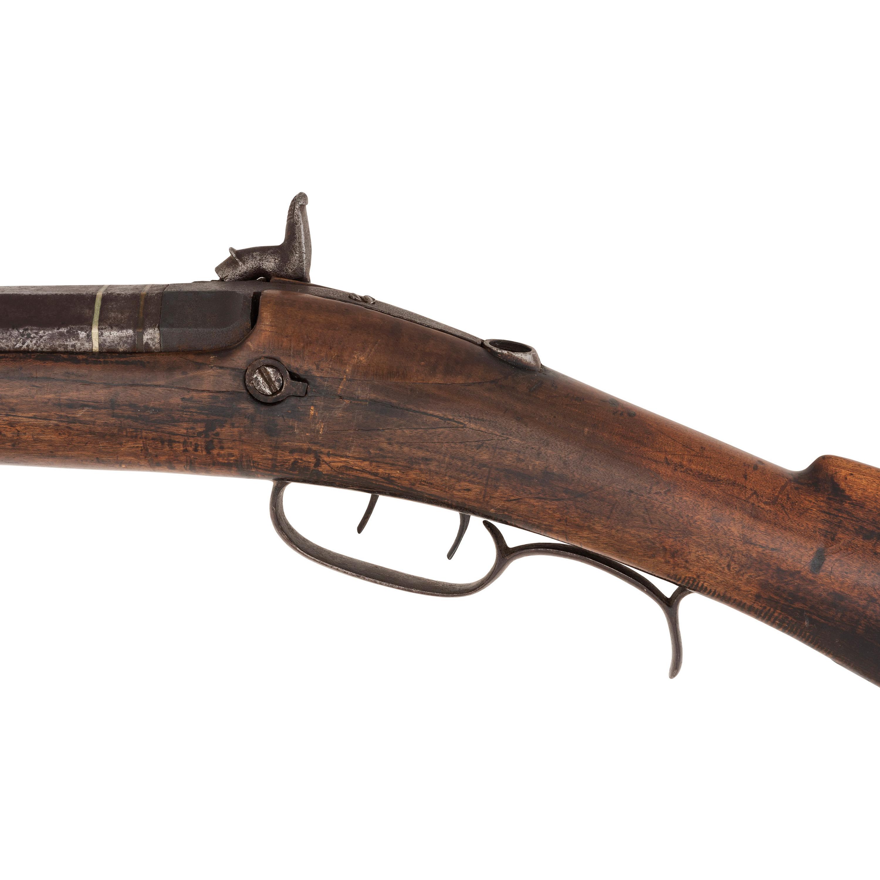 C. Curry Retailer Marked Leman Heavy Barrel Percussion Rifle