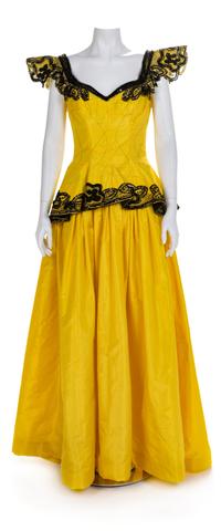 Two Fabrice Couture Beaded Dresses, 1990-2000s No size label