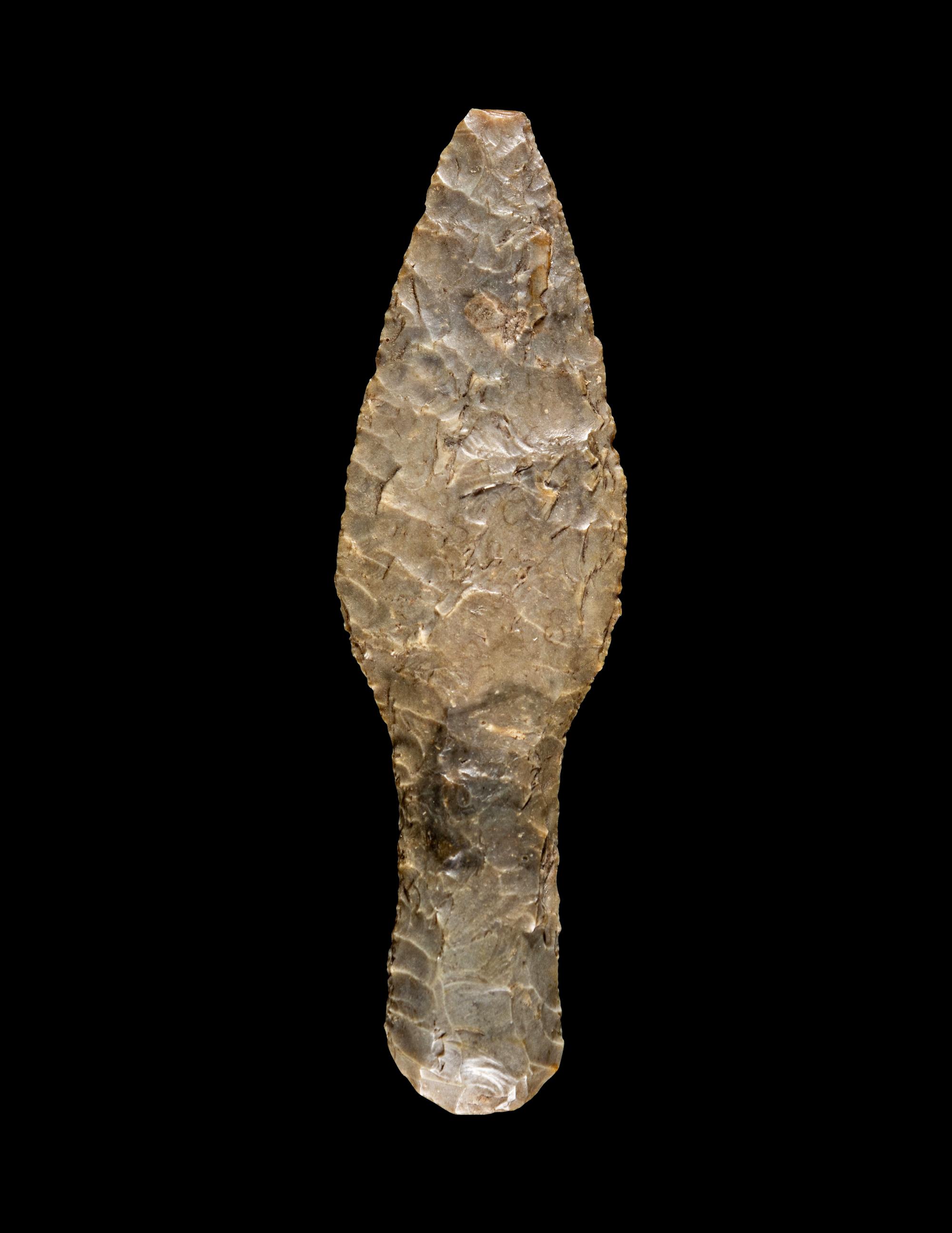 A Neolithic Flint "Toy" Fishtail Dagger