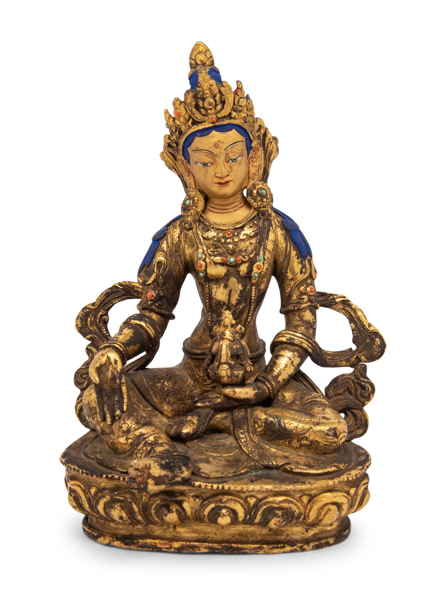 A Nepalese Gilt-Bronze Figure of a Bodhisattva
