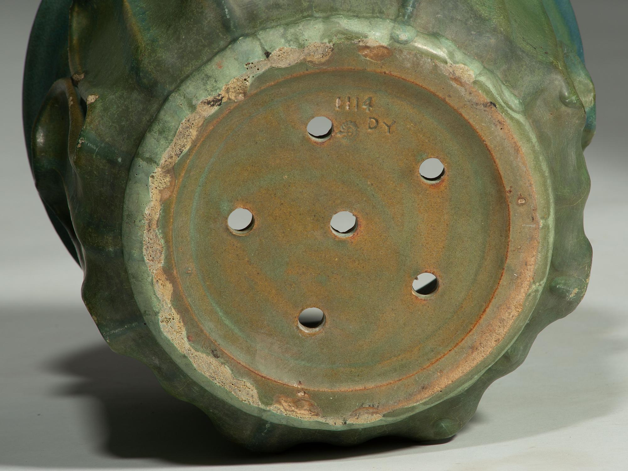 Pair of Matte Glazed Architectural Jardinières, 1905