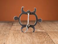 Navajo Sandcast Ingot Belt Buckle