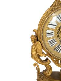 A Continental Gilt Bronze Bracket Clock