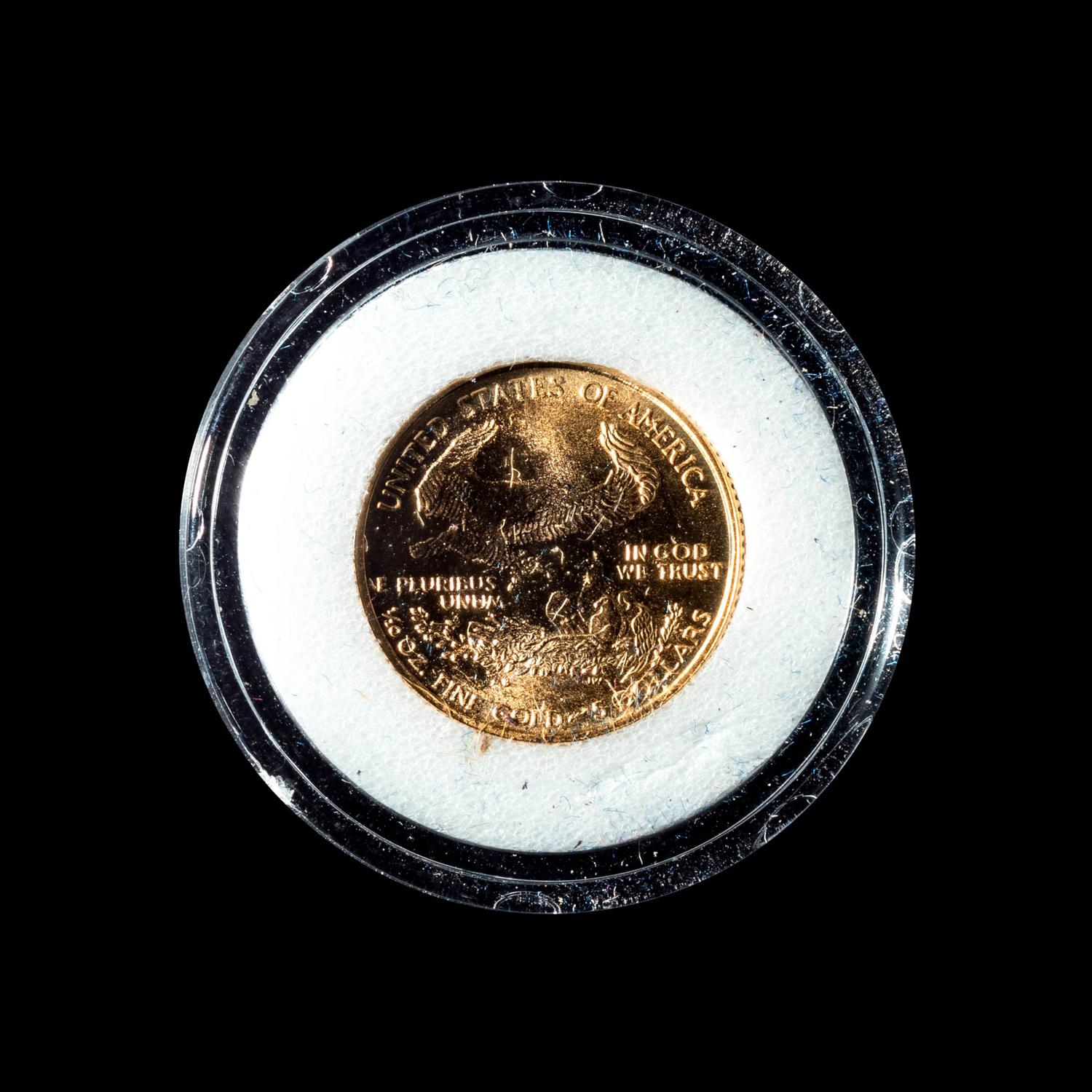 A 1995 Gold Eagle $5 Gold Coin